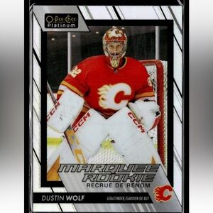 Dustin Wolf 2023/24 O-Pee-Chee Platinum Calgary Flames Rookie RC Hockey Card